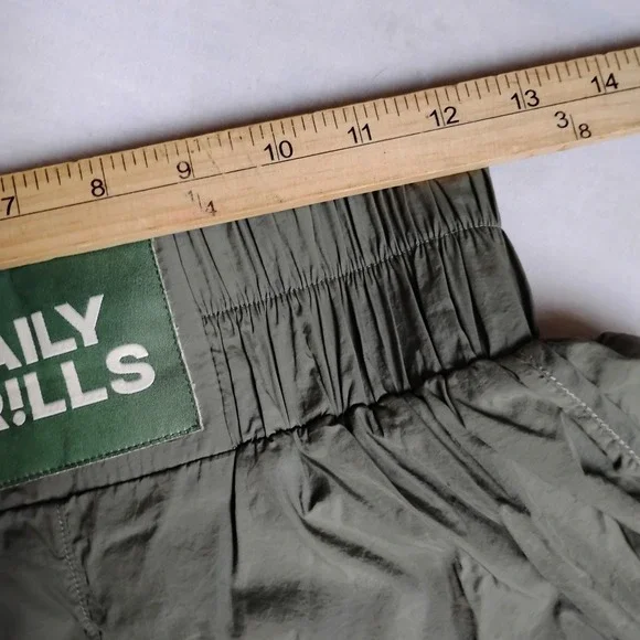 Daily Drills Shorts Small Bounce Green Pull On Lined Nylon Athletic Preppy - Picture 3 of 10